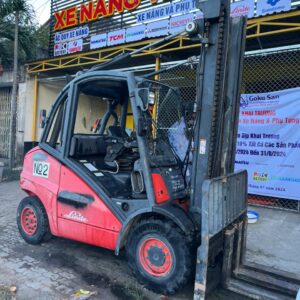 Xe nâng dầu 5 tấn 4,5m đã qua sử dụng thương hiệu Linde