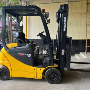 Xe nâng điện 1,5 tấn, khung cao 3m, thương hiệu Komatsu